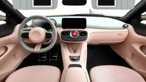 interior de CARmela el coche para mujeres de Midas